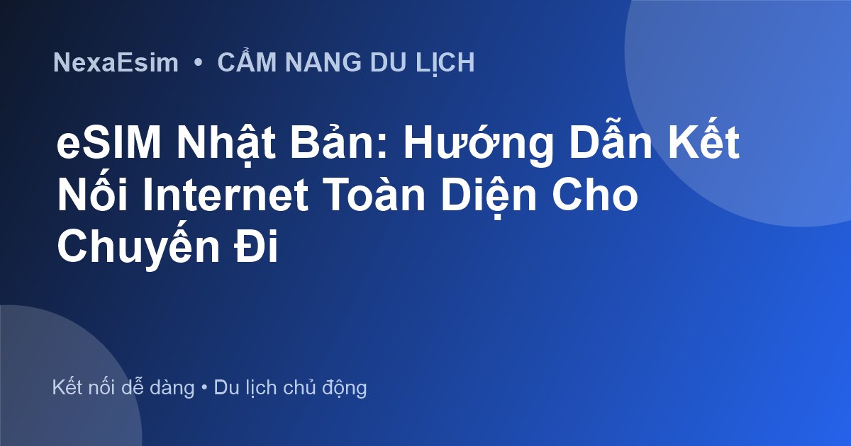 eSIM Nhật Bản: Hướng Dẫn Kết Nối Internet Toàn Diện Cho Chuyến Đi - Hướng dẫn sử dụng eSim