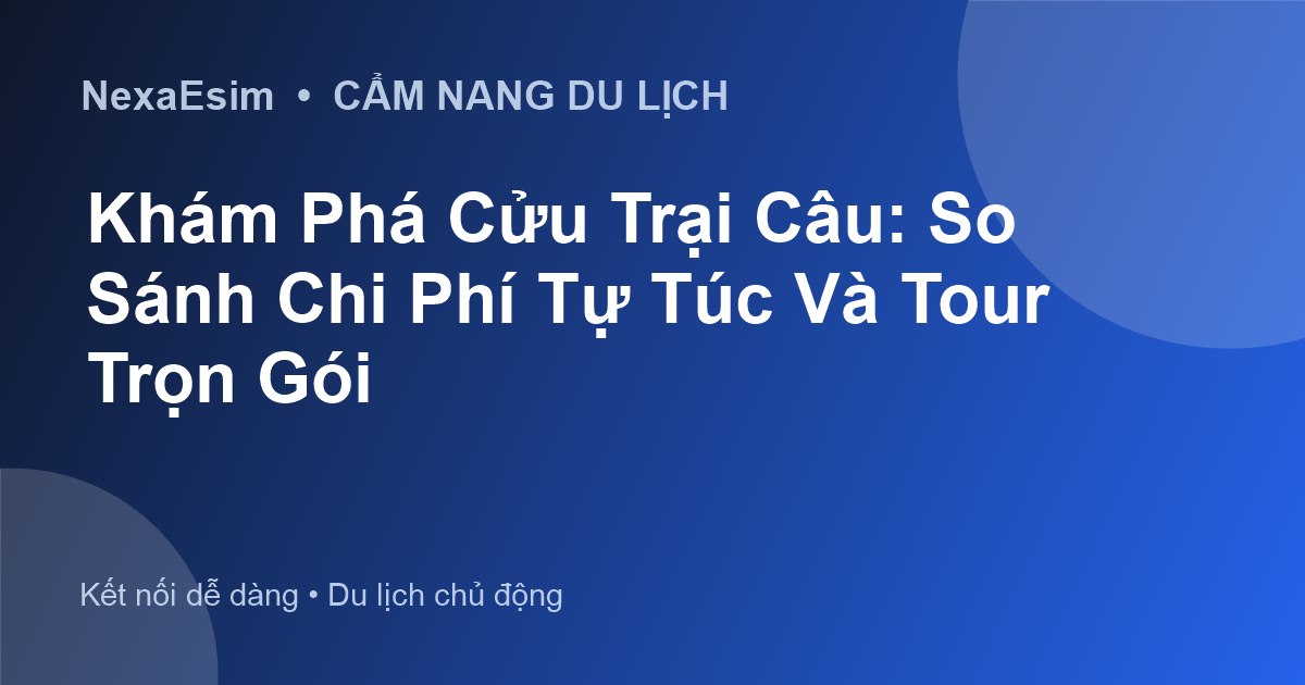 Du Lịch Cửu Trại Câu: So Sánh Chi Phí Tour Tự Túc Và Trọn Gói Chi Tiết - Hướng dẫn sử dụng eSim