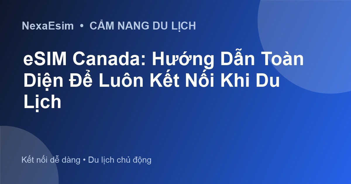 eSIM Canada: Hướng Dẫn Toàn Diện Để Luôn Kết Nối Khi Du Lịch - Hướng dẫn sử dụng eSim