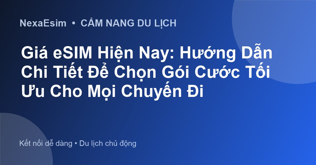 Giá eSIM Hiện Nay: Hướng Dẫn Chi Tiết Để Chọn Gói Cước Tối Ưu Cho Mọi Chuyến Đi - Hướng dẫn sử dụng eSim